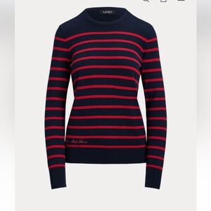 Lauren Ralph Lauren Striped Cotton-Blend Sweater
Lauren